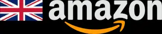 A union jack adjacent to the Amazon logo