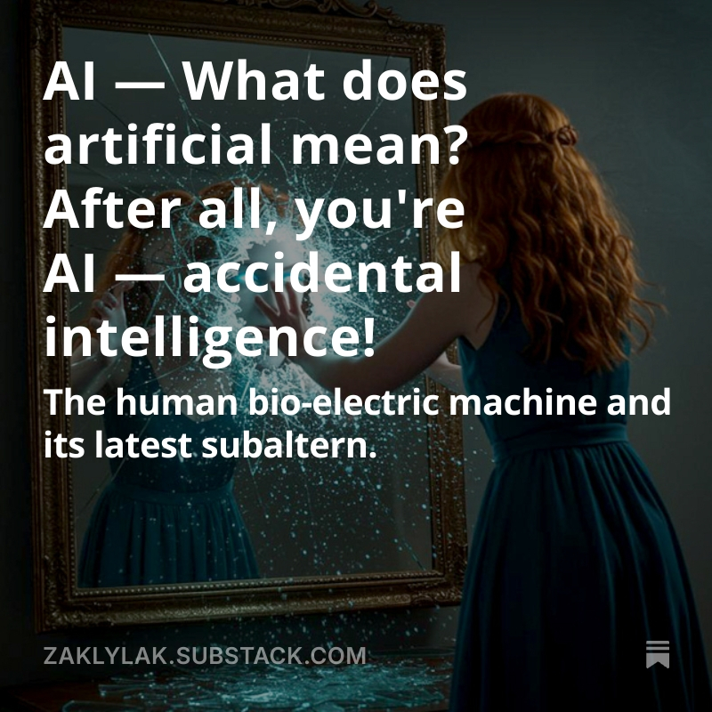 A woman with red hair smashes a mirror that has a humanoid robot face emerging from it.