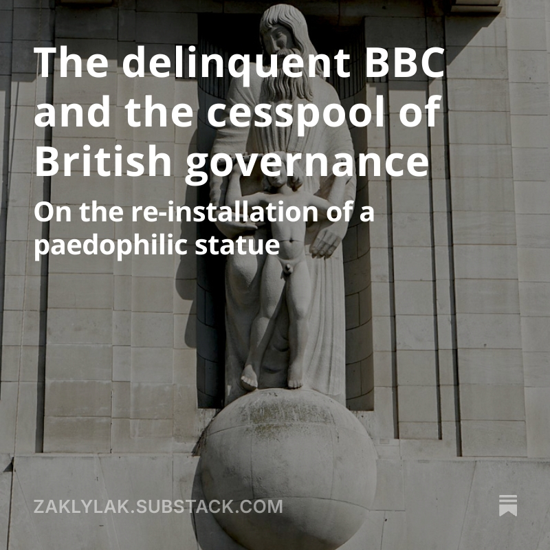 The Tempest, a sculpture by Eric Gill who raped his own children